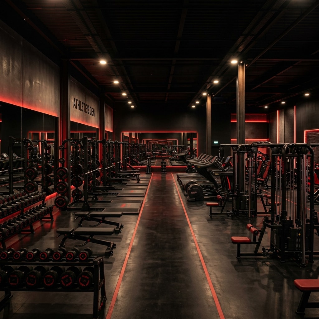 HSR Fitness World premium gym interior